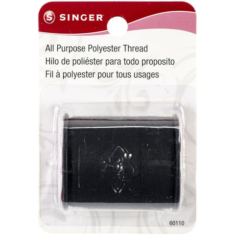 SINGER - All Purpose Polyester Thread Black