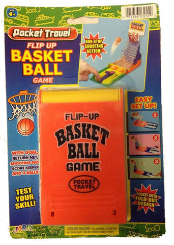JA-RU - Pocket Travel Flip Up Basketball Game