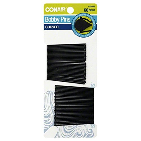 CONAIR - Styling Essentials Curved Bobby Pins Black