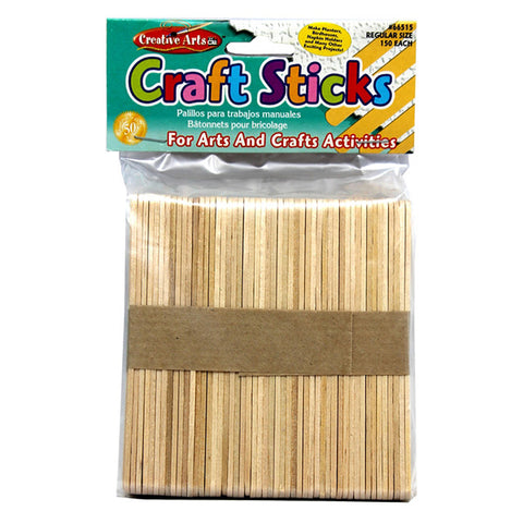 CHARLES LEONARD - Craft Sticks Regular Size Natural Color 4-1/2" x 3/8"