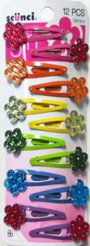 SCUNCI - Girl Flower Clips Assorted