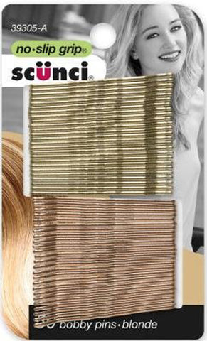 SCUNCI - No Slip Grip Bobby Pins Blonde