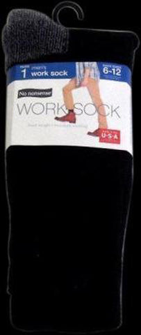 NO NONSENSE - Men's Heavy Duty Work Sock Black