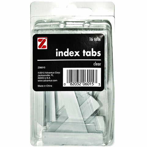 ADVANTUS - Self Adhesive Index Tabs with Inserts Clear
