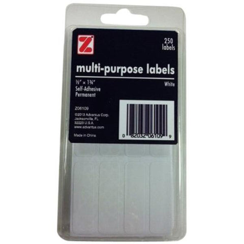 ADVANTUS - Self Adhesive Multi-Purpose Labels 1/2 x 1-3/4 Inches White