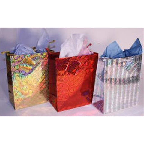 EXCELCO - Gift Bags Assorted Hologram Large
