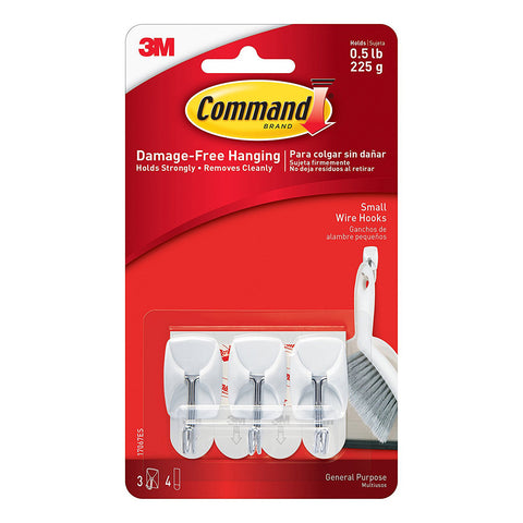 COMMAND - Small Wire Hooks White