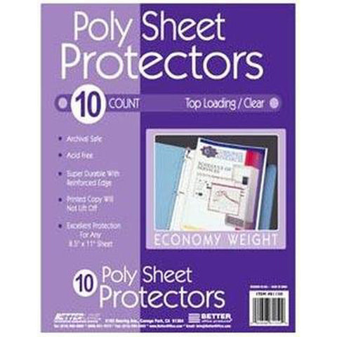 BETTER - Poly Sheet Protectors Top Load