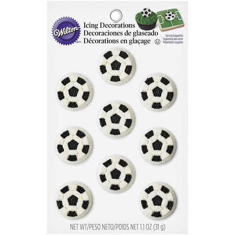 WILTON - Soccer Ball Icing Decorations