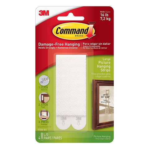 COMMAND - Large Picture and Frame Hanging Strips White
