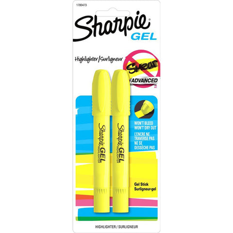 SHARPIE - Accent Gel Highlightes, Fluorescent Yellow