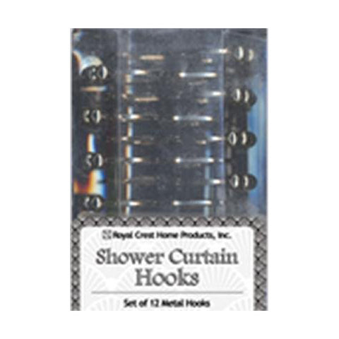ROYAL CREST - Metal Shower Curtain Rings Hooks