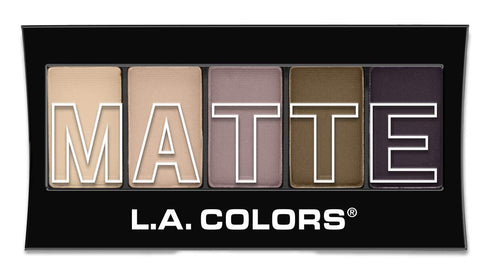 L.A. COLORS - 5 Color Matte Eyeshadow, Natural Linen