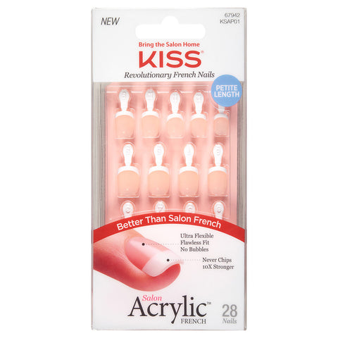 KISS - Salon Acrylic French Petite Nails Crush Hour