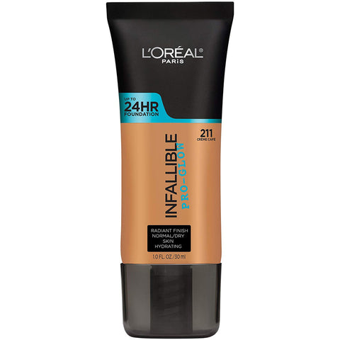 L'OREAL - Infallible Pro-Glow Foundation, Creme Cafe