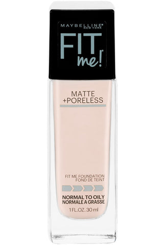 MAYBELLINE - Fit Me Matte + Poreless Liquid Foundation Makeup, Fair Porecelain Shade