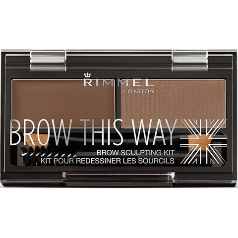 RIMMEL - Brow This Way Eyebrow Sculpting Kit, Medium Brown