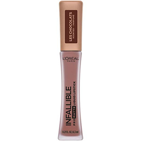 L'OREAL Infallible Pro Matte Les Chocolats Scented Liquid Lipstick Box O Chocolate