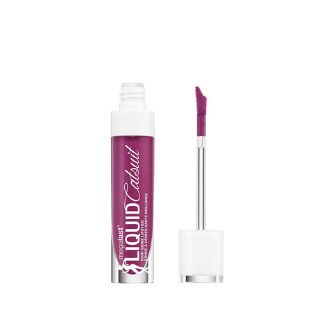 WET N WILD MegaLast Liquid Catsuit High-Shine Lipstick, Berry Down Lo