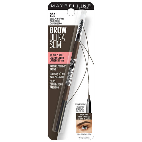 MAYBELLINE Brow Ultra Slim Defining Eyebrow Pencil Black Brown