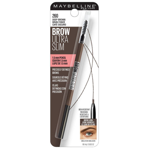 MAYBELLINE Brow Ultra Slim Defining Eyebrow Pencil Deep Brown