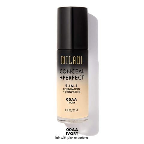 MILANI Conceal + Perfect 2-In-1 Foundation Concealer Ivory