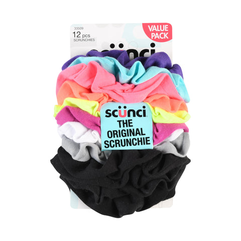 SCUNCI - Large Inerlock Neon Scrunchies Multicolor