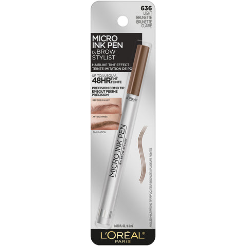 L'OREAL - Brow Stylist Micro Ink Pen Up to 48HR Wear Light Brunette 636