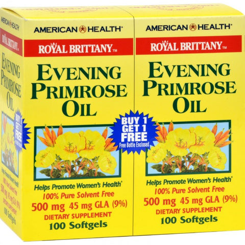 AMERICAN HEALTH - Royal Brittany Evening Primrose Oil 500 mg Twinpack