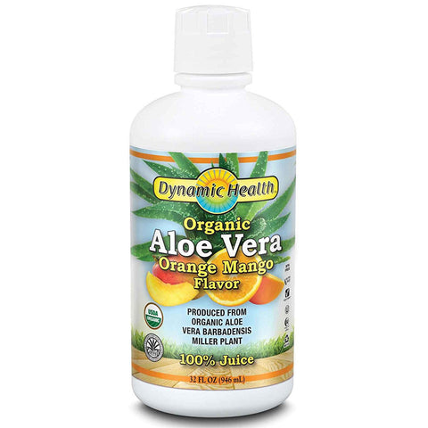 DYNAMIC HEALTH - Organic Aloe Vera Juice Orange & Mango Flavor
