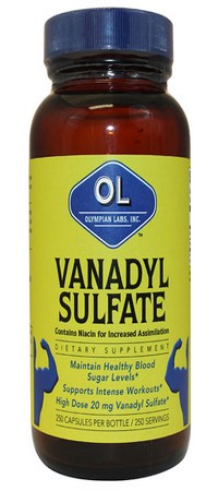 Olympian Labs - Vanadyl Sulfate - 250 capsules
